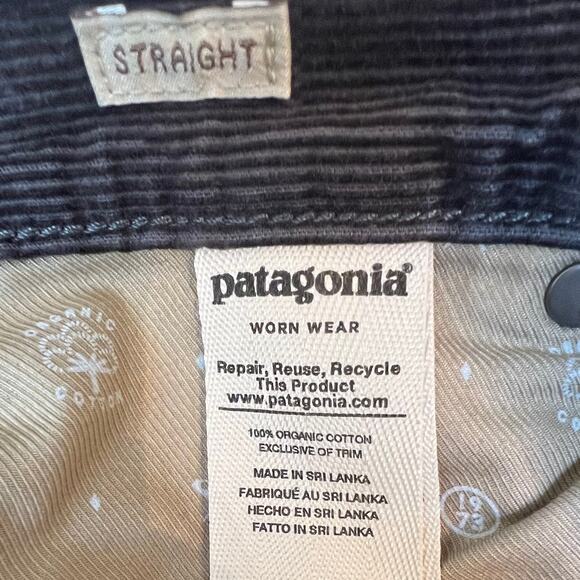 Patagonia Iron Clad Straight Leg Gray Corduroy Pants Mens 28x30 - Picture 8 of 11